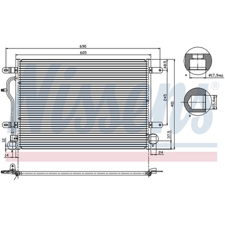 NISSEN Nissens Condenser, 94665 94665